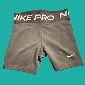 Girls black Nike pro shorts